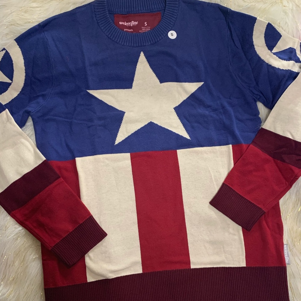 Marvel Captain America Unisex Pullover Sweater